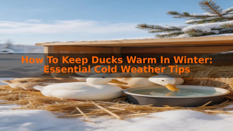 How To Keep Ducks Warm In Winter: Essential Cold Weather Tips