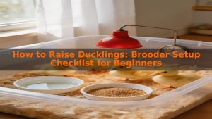 How to Raise Ducklings: Brooder Setup Checklist for Beginners