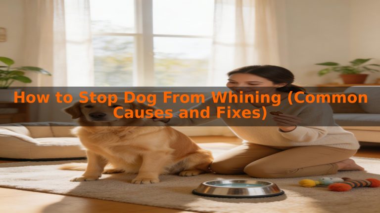 How to Stop Dog From Whining (Common Causes and Fixes)