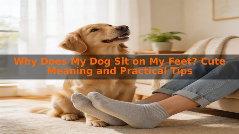 Why Does My Dog Sit on My Feet? Cute Meaning and Practical Tips