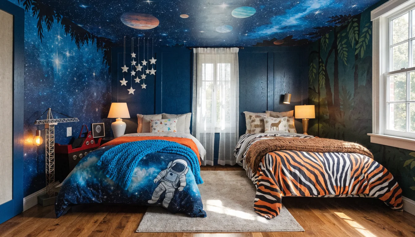Adventure-Themed Twin Bedrooms