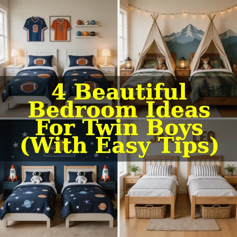 4 Beautiful Bedroom Ideas For Twin Boys (With Easy Tips)