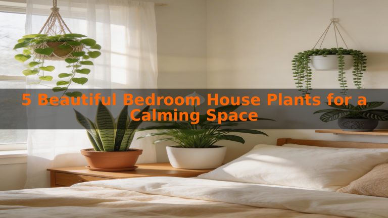 5 Beautiful Bedroom House Plants for a Calming Space